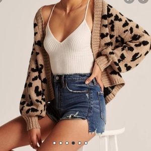Leopard print cardigan